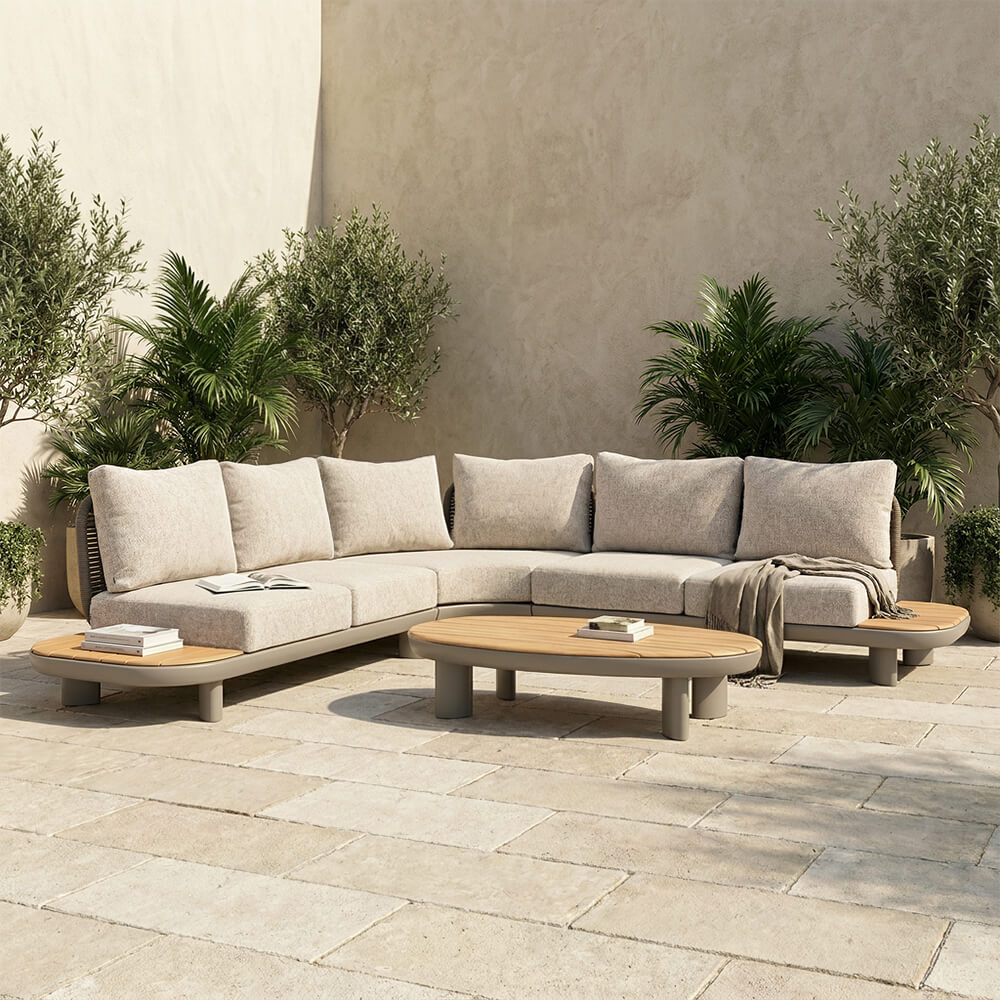 Bruxelles Corner Sofa Set (shell back)